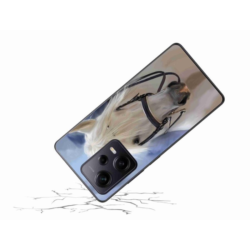 Gél borítás mmCase a Xiaomi Redmi Note 12 Pro+ 5G számára - fehér ló
