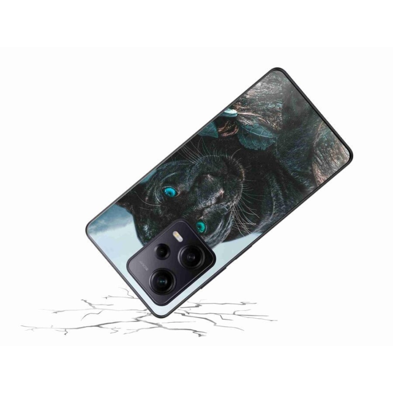 Gél borítás mmCase a Xiaomi Redmi Note 12 Pro+ 5G - fekete párduchoz