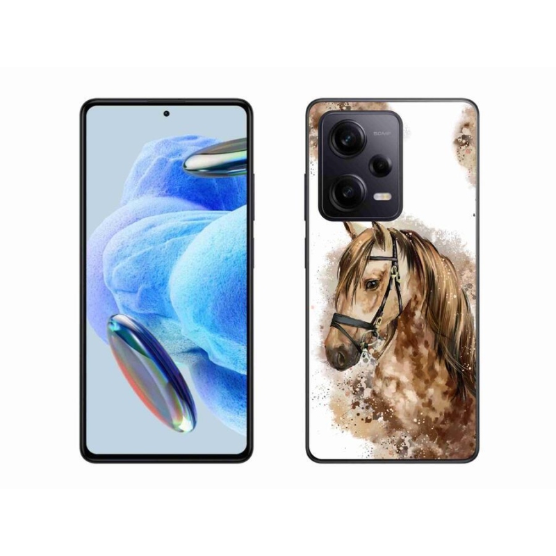 Gél borítás mmCase a Xiaomi Redmi Note 12 Pro+ 5G - barna rajzfilm lóhoz