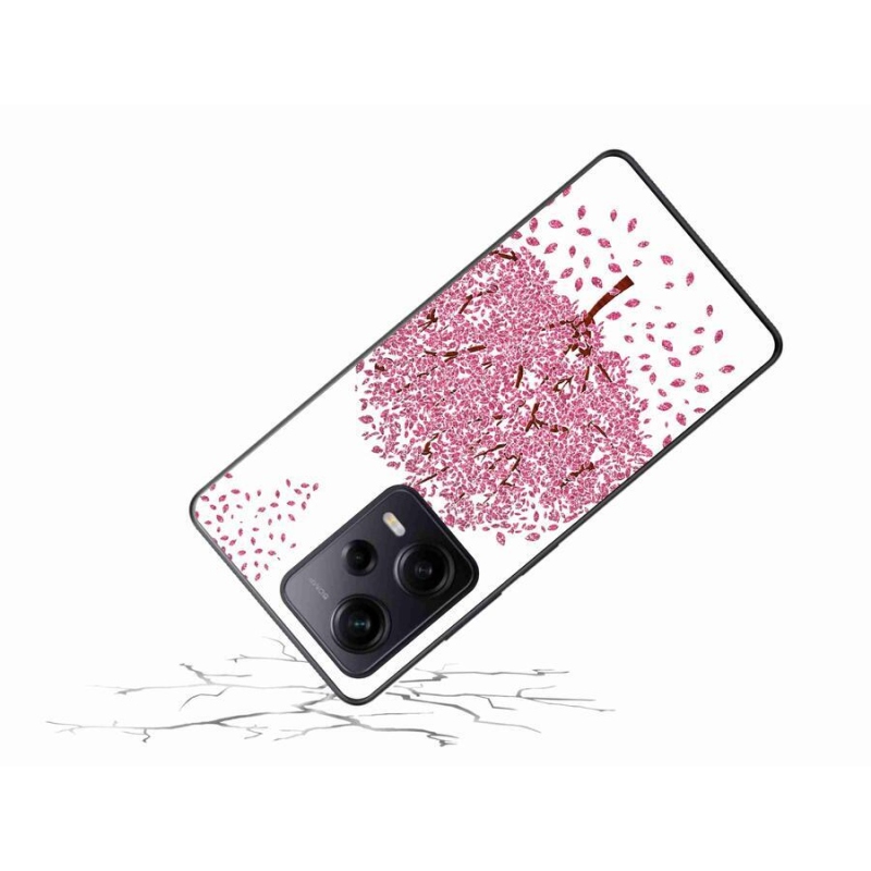 Gél borítás mmCase a Xiaomi Redmi Note 12 Pro+ 5G számára - rajzfilmfa levelekkel