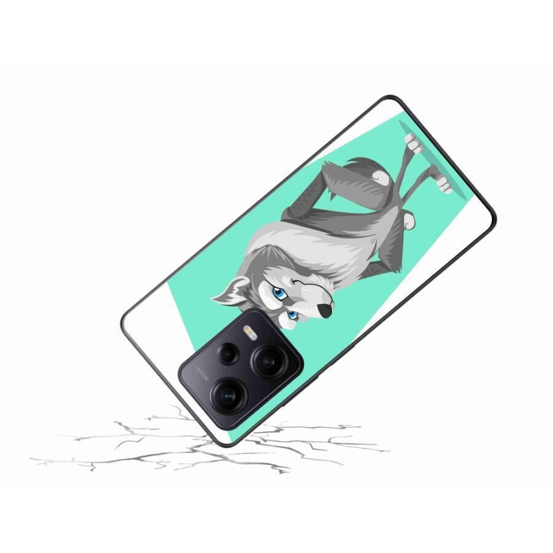 Gél borítás mmCase a Xiaomi Redmi Note 12 Pro+ 5G számára - rajzfilm farkas