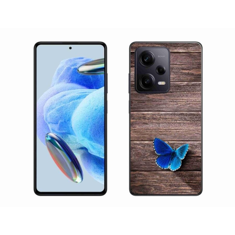 Zselés borítás mmCase a Xiaomi Redmi Note 12 Pro+ 5G - kék pillangó 1