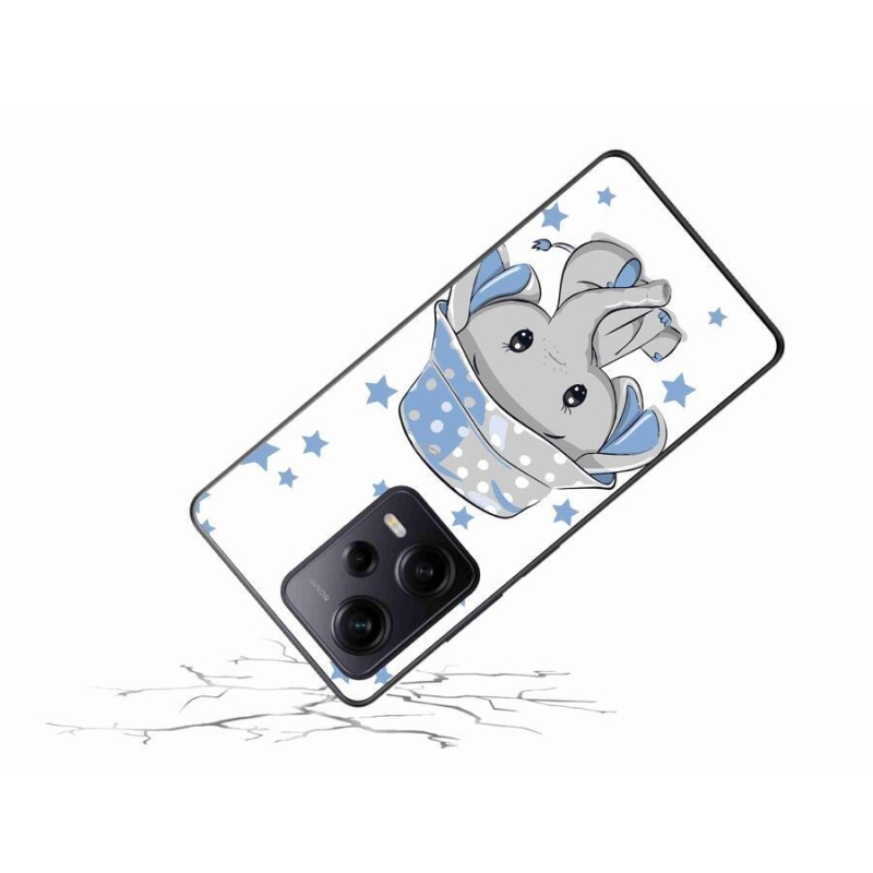 Gél borítás mmCase a Xiaomi Redmi Note 12 Pro+ 5G - kék elefánthoz