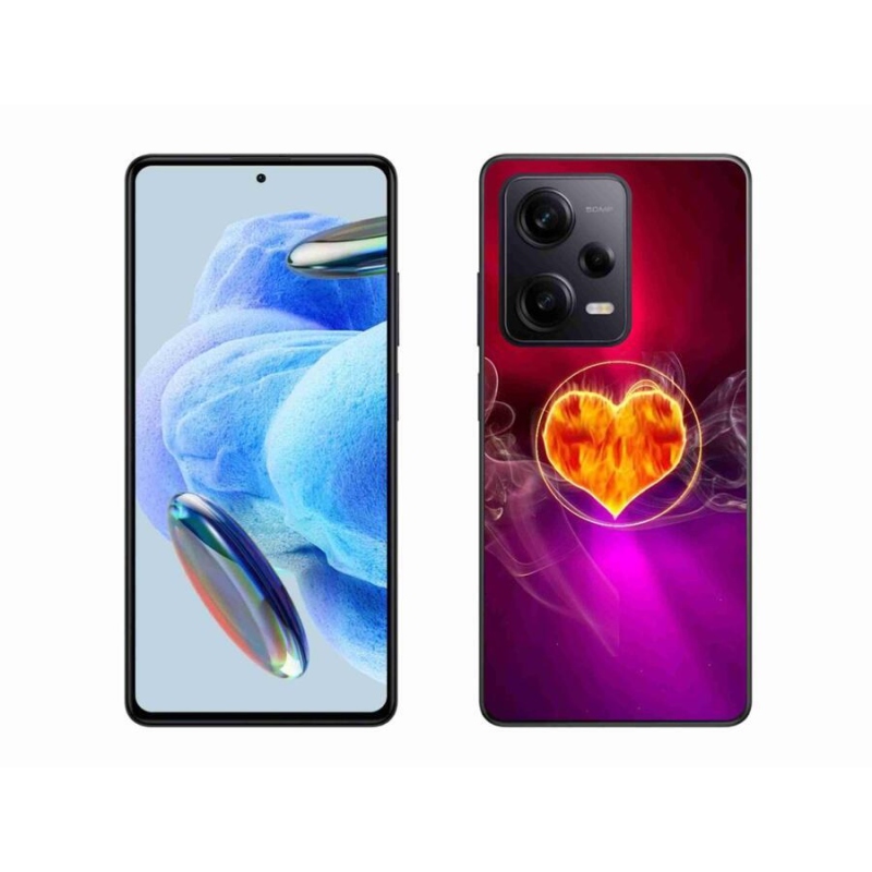 Gél borítás mmCase a Xiaomi Redmi Note 12 Pro+ 5G számára - tüzes szív