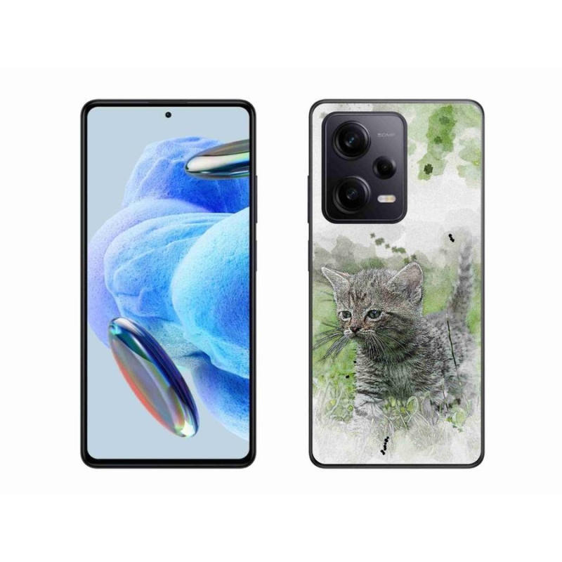 Gél borítás mmCase a Xiaomi Redmi Note 12 Pro+ 5G számára - aranyos cica 1