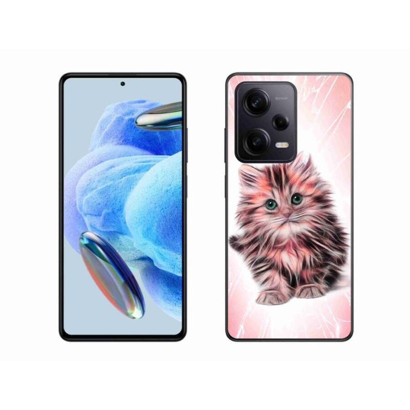 Gél borítás mmCase a Xiaomi Redmi Note 12 Pro+ 5G számára - aranyos cica