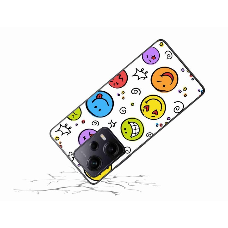 Gél borítás mmCase a Xiaomi Redmi Note 12 Pro+ 5G számára - smiley-k