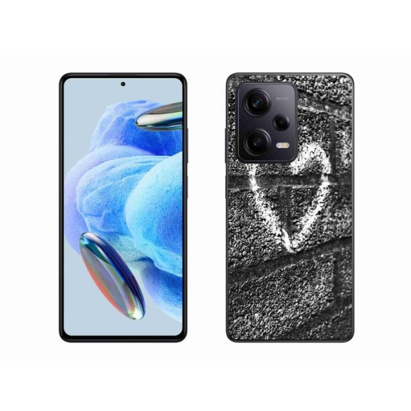 Gél borítás mmCase a Xiaomi Redmi Note 12 Pro+ 5G számára - szív a falon