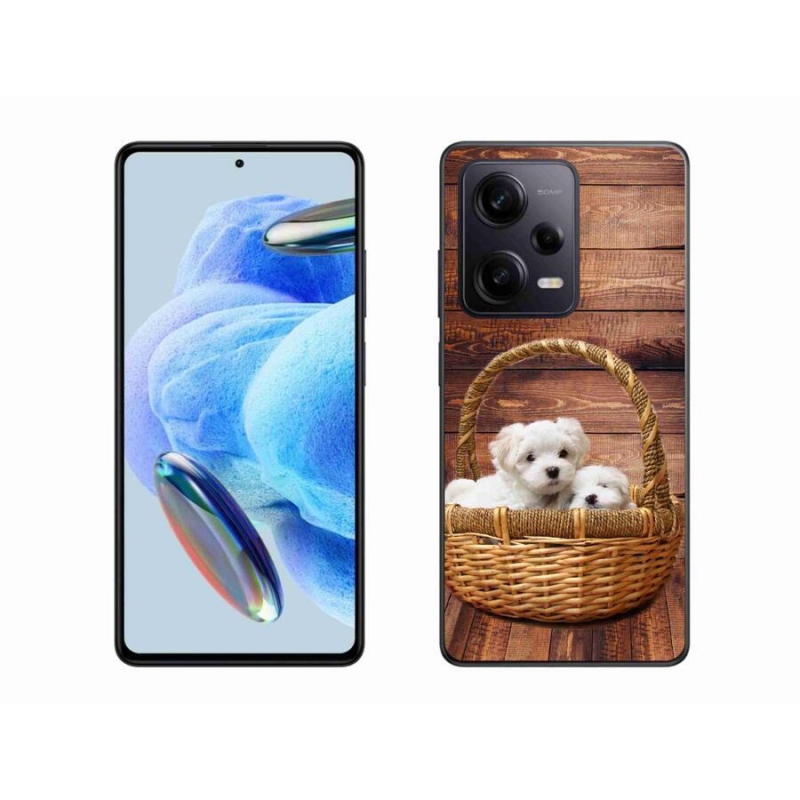 Gél borítás mmCase a Xiaomi Redmi Note 12 Pro+ 5G számára - kölyökkutyák