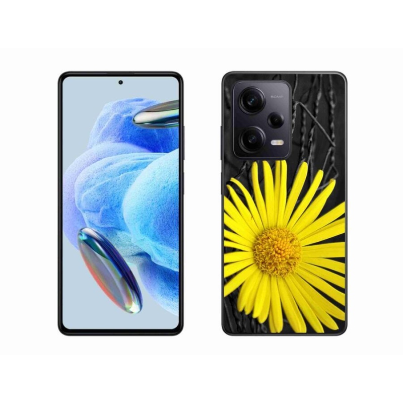Gél borítás mmCase a Xiaomi Redmi Note 12 Pro+ 5G-hez - sárga virág