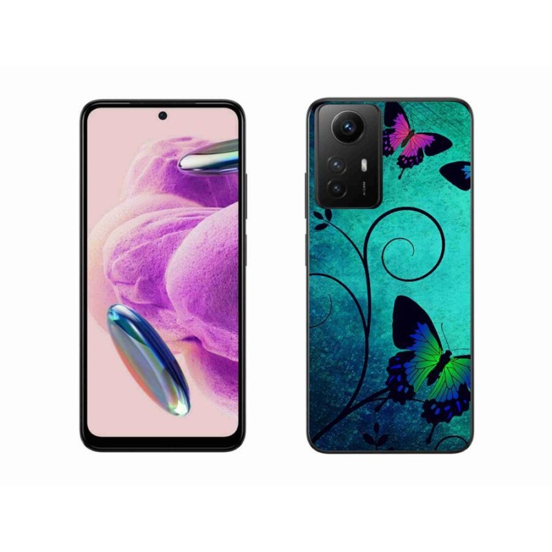 Gél borító mmCase a Xiaomi Redmi Note 12S-hez - színes pillangók