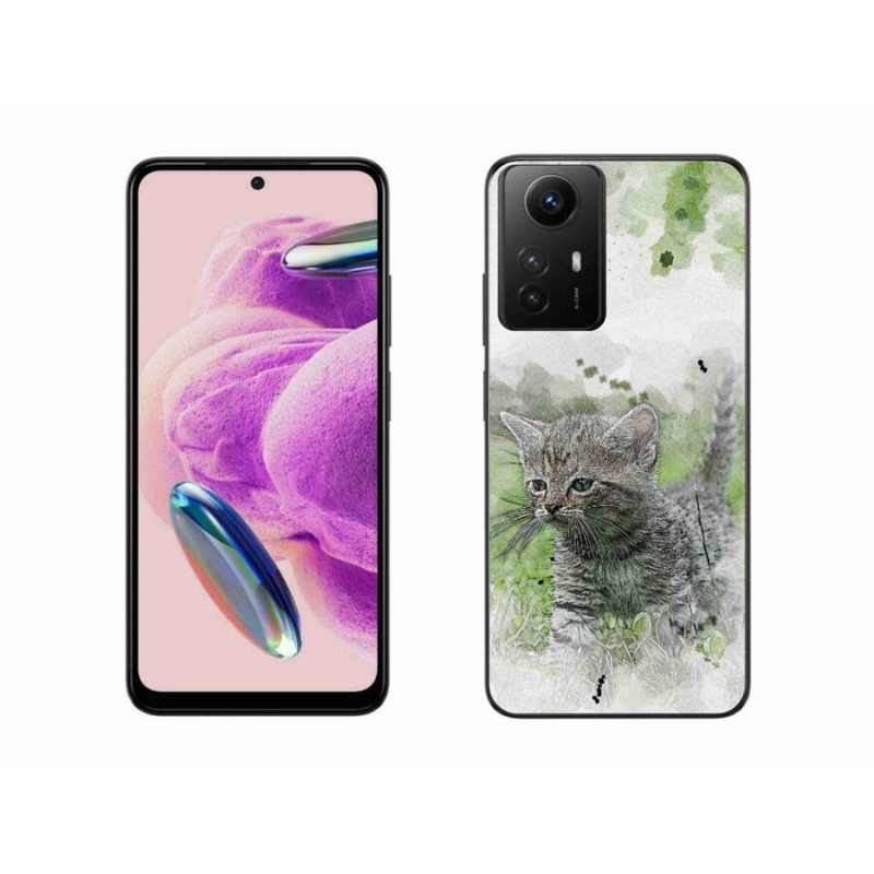 Gél borító mmCase a Xiaomi Redmi Note 12S-hez - aranyos cica 1