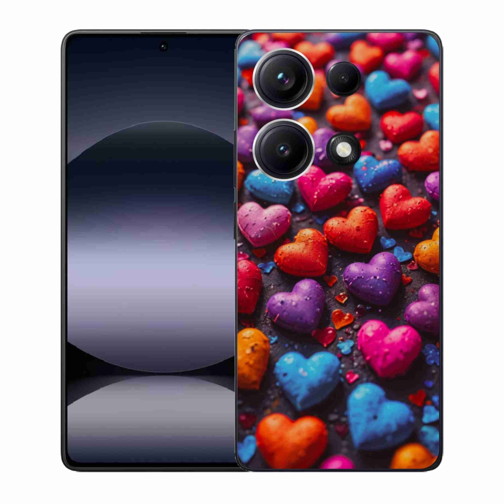 Gél borítás mmCase a Xiaomi Redmi Note 14S-hez - színes szív