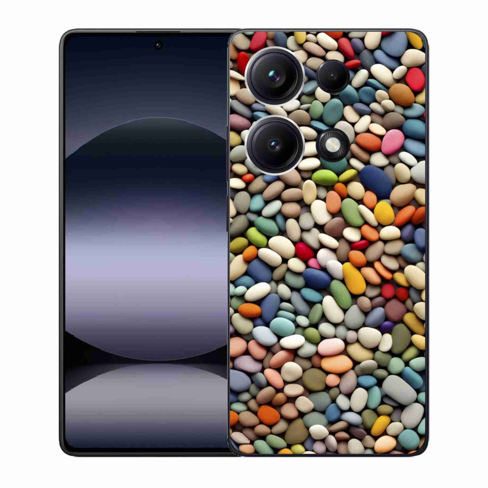 Gél borítás mmCase a Xiaomi Redmi Note 14S-hez - színes strasszkövek 2