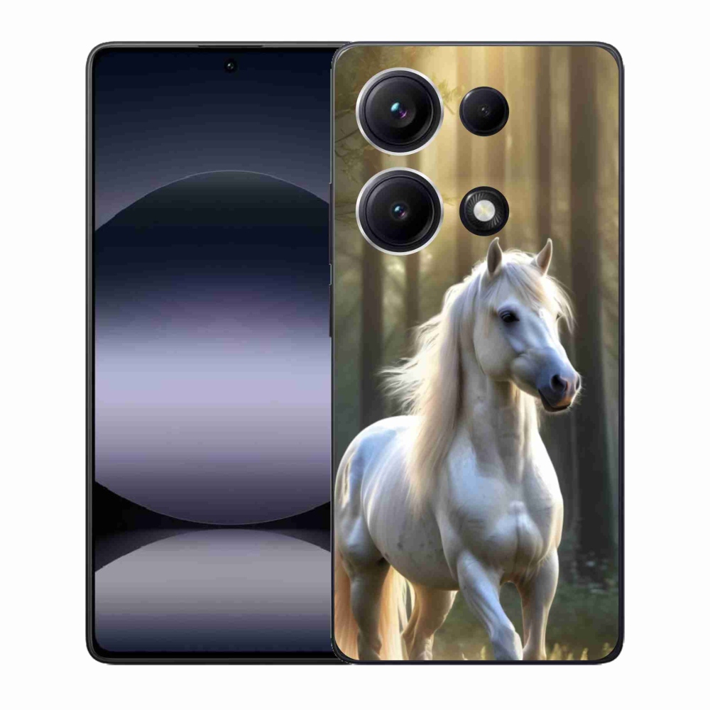 Gél borítás mmCase a Xiaomi Redmi Note 14S-hez - fehér ló 3