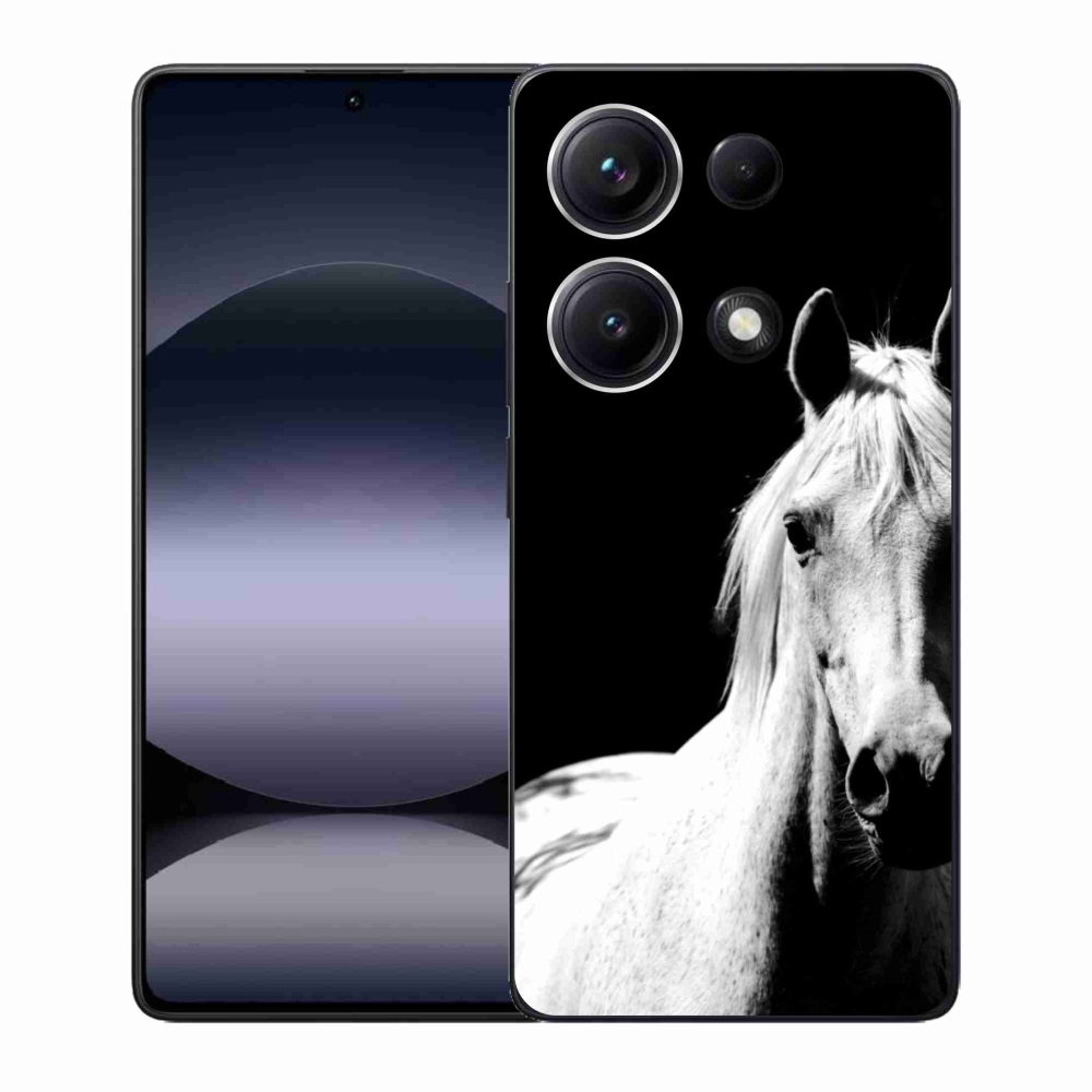 Gél borítás mmCase a Xiaomi Redmi Note 14S-hez - fehér ló 5