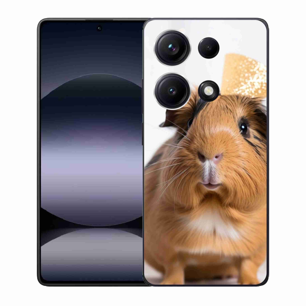 Gél borító mmCase a Xiaomi Redmi Note 14S-hez - barna tengerimalac