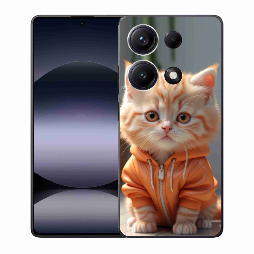 Gél borító mmCase a Xiaomi Redmi Note 14S-hez - cica melegítőben