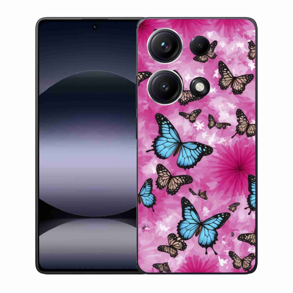 Gél borítás mmCase a Xiaomi Redmi Note 14S-hez - pillangókert