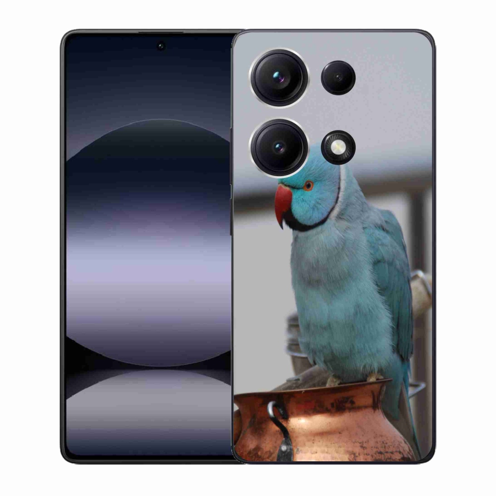 Gél borítás mmCase a Xiaomi Redmi Note 14S-hez - papagáj alexander kék