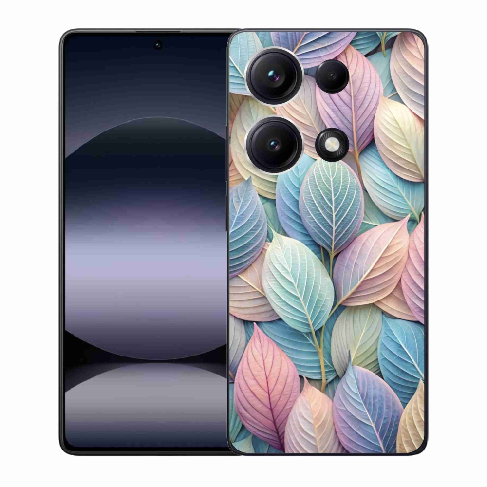 Gél borítás mmCase a Xiaomi Redmi Note 14S-hez - pasztell levelek