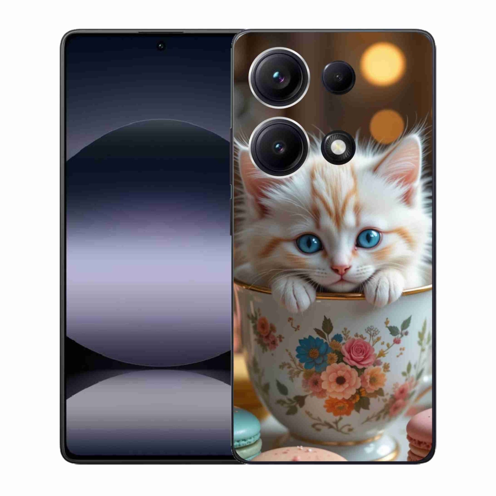 Gél borító mmCase a Xiaomi Redmi Note 14S-hez - aranyos cica 6