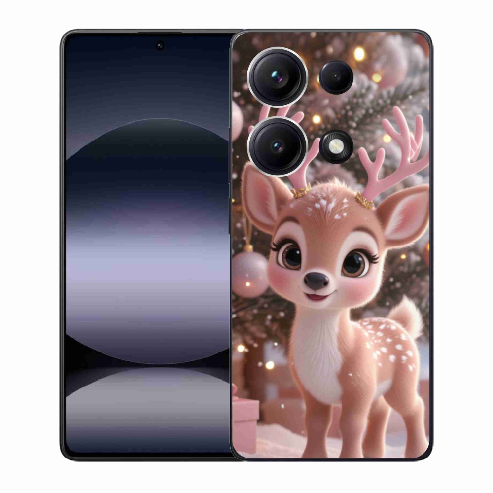 Gél borítás mmCase a Xiaomi Redmi Note 14S-hez - aranyos rénszarvas