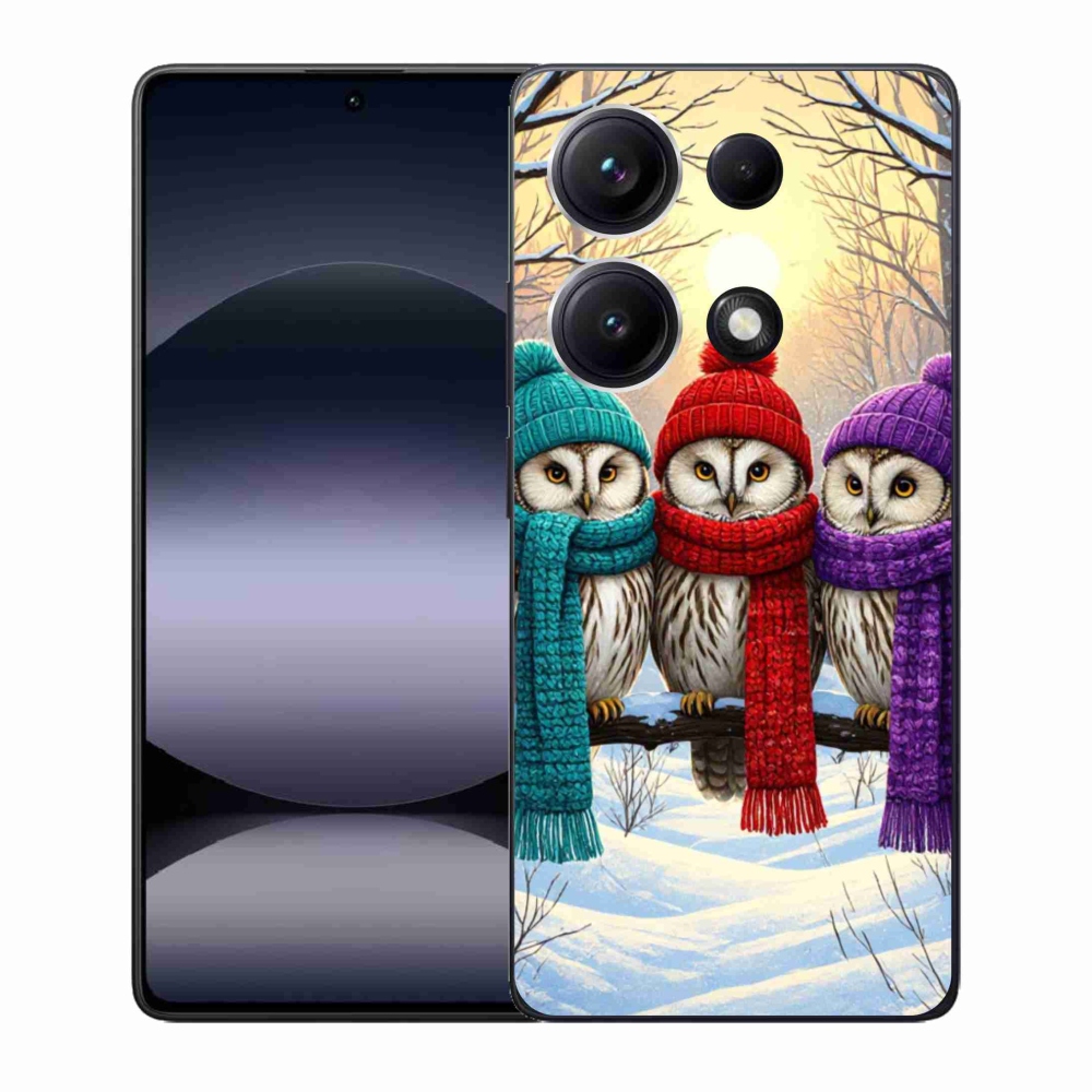 Gél borítás mmCase a Xiaomi Redmi Note 14S-hez - bagoly barátok