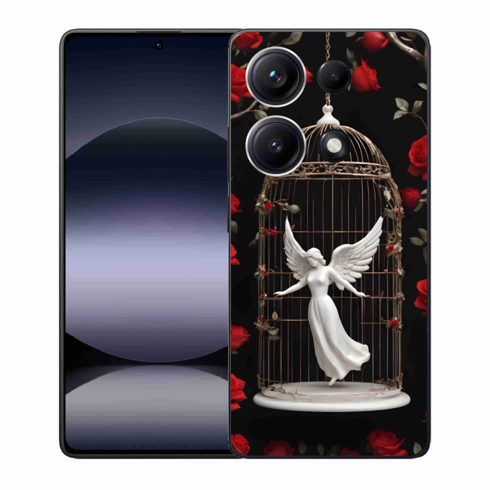 Gél borítás mmCase a Xiaomi Redmi Note 14S-hez - csapdába esett angyal