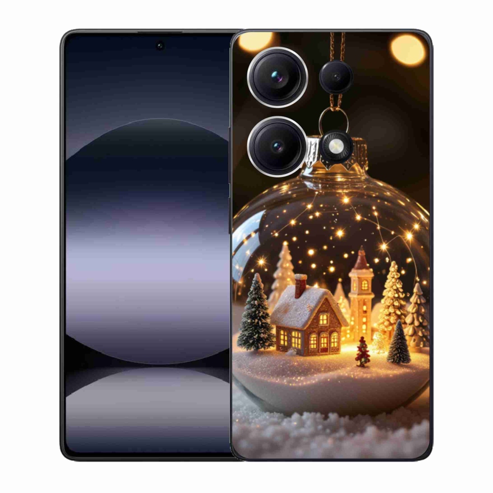 Gél borító mmCase a Xiaomi Redmi Note 14S-hez - karácsonyi golyók 3