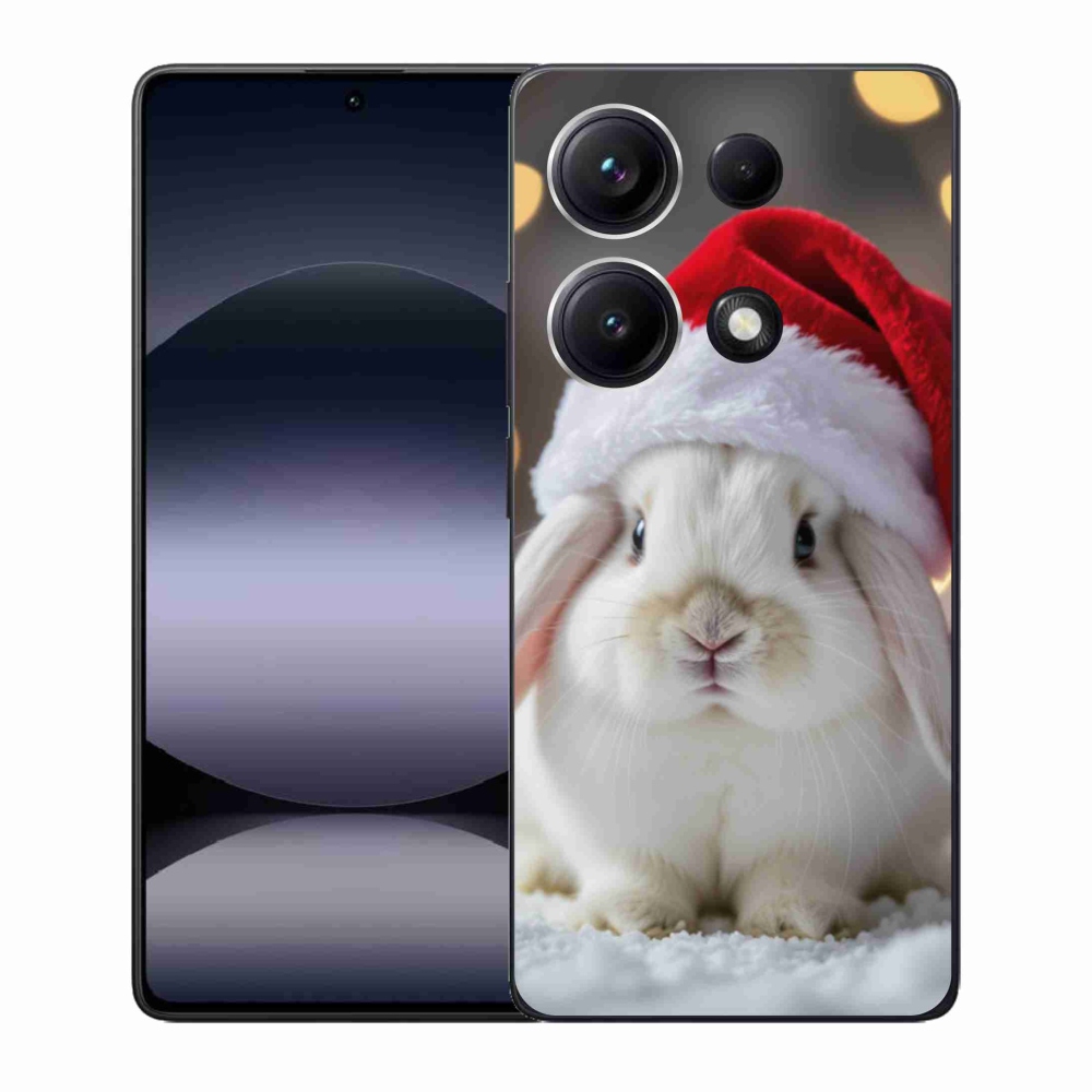 Gél borítás mmCase a Xiaomi Redmi Note 14S-hez - karácsonyi nyúl