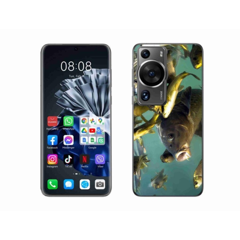 Gél tok mmCase a Huawei P60 Pro számára - halak iskolája