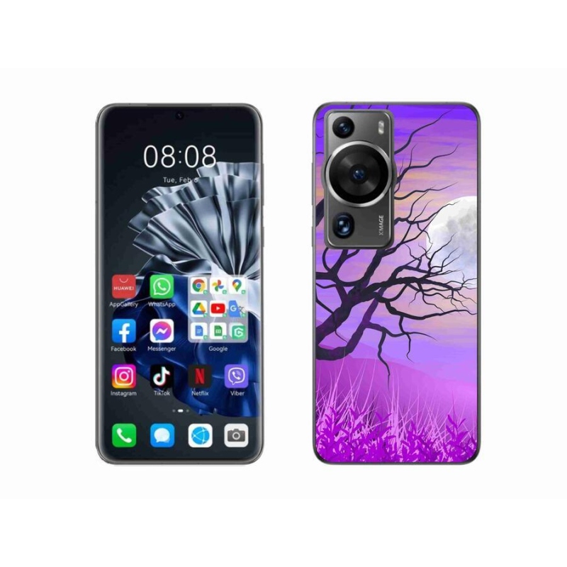 Gél tok mmCase a Huawei P60 Pro számára - rajzfilmes kidőlt fa