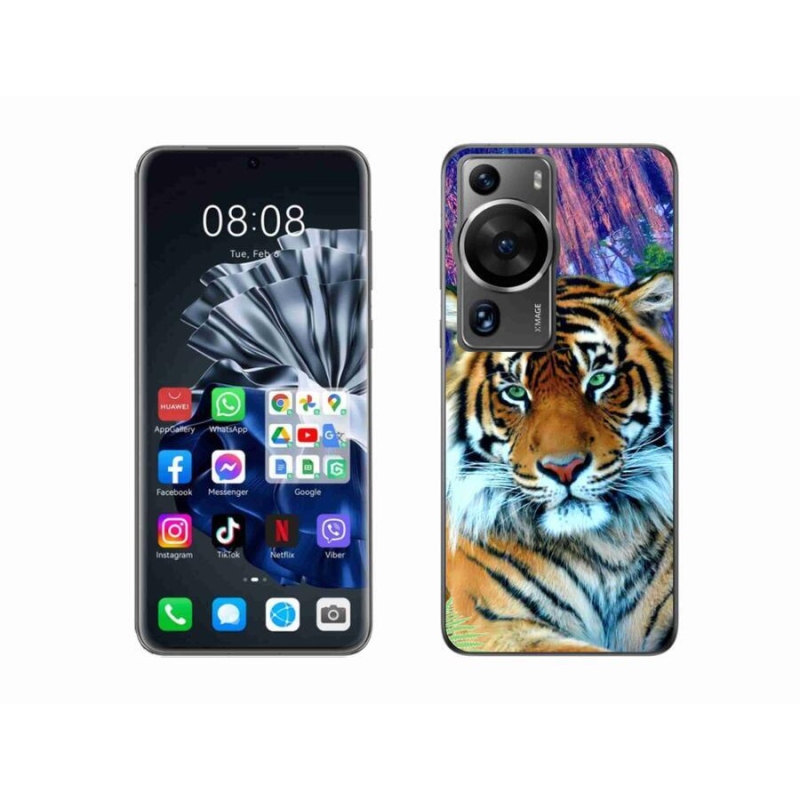 Gél tok mmCase a Huawei P60 Pro számára - tigris