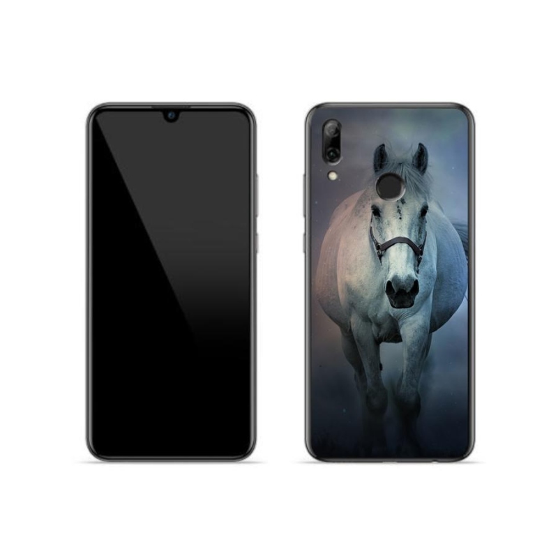 Gél tok mmCase a Honor 10 Lite készülékhez - futó fehér ló