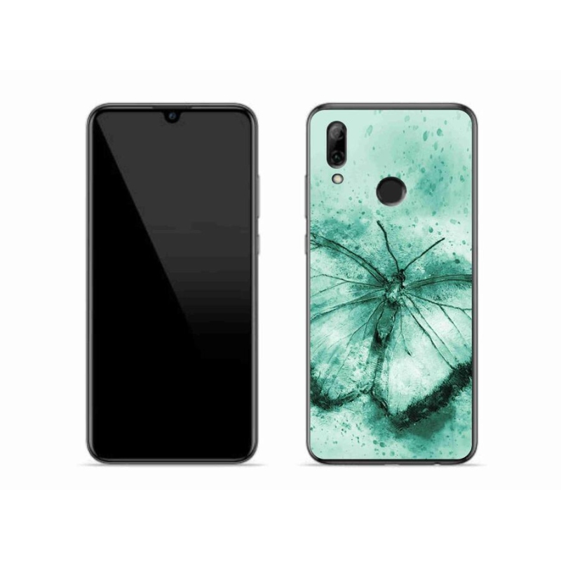 Gél tok mmCase a Honor 10 Lite készülékhez - zöld pillangó