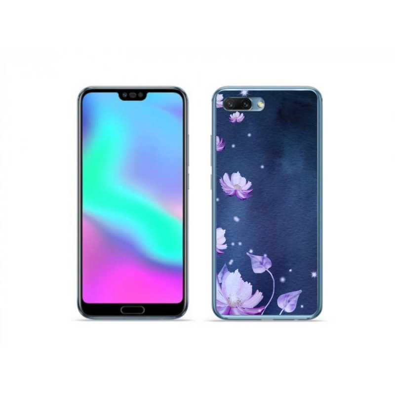 Gél tok mmCase a Honor 10 számára - hulló virágok
