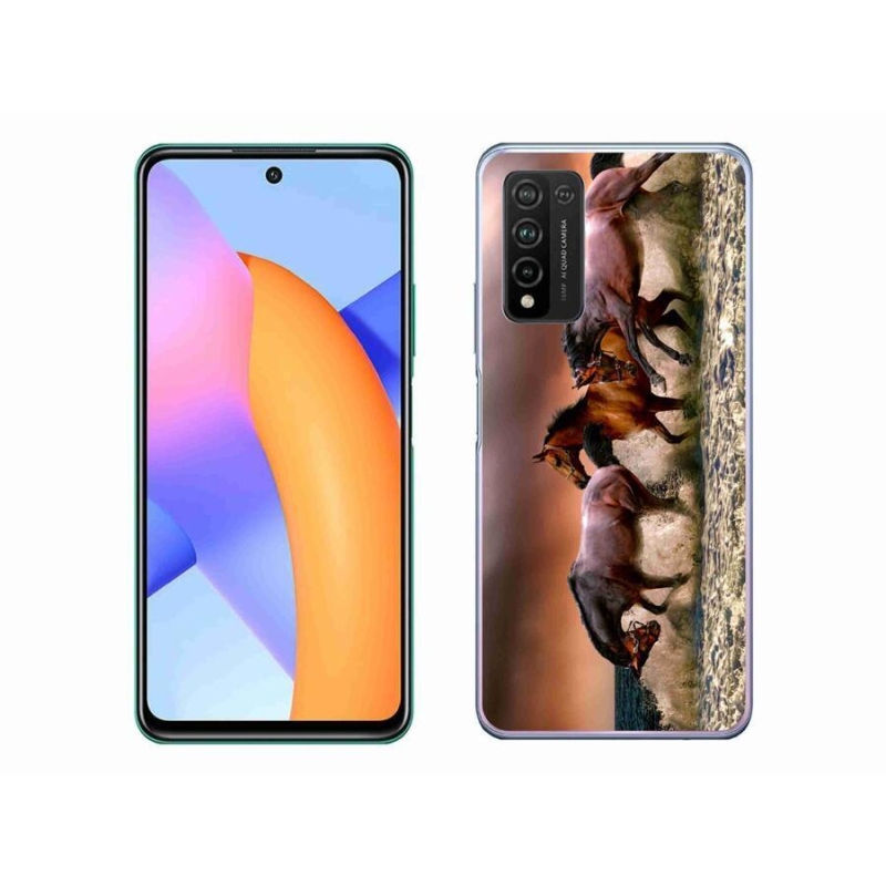 Gél tok mmCase a Honor 10X Lite készülékhez - lovak 1