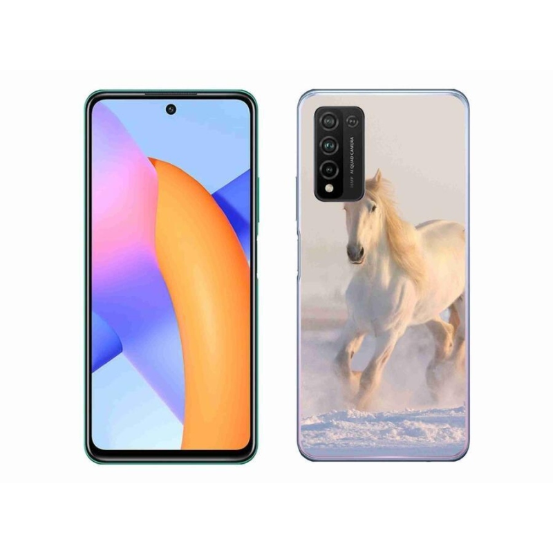 Gél tok mmCase a Honor 10X Lite számára - ló a hóban