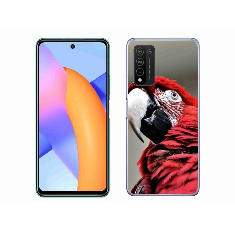 Gél tok mmCase a Honor 10X Lite készülékhez - papagáj ara piros