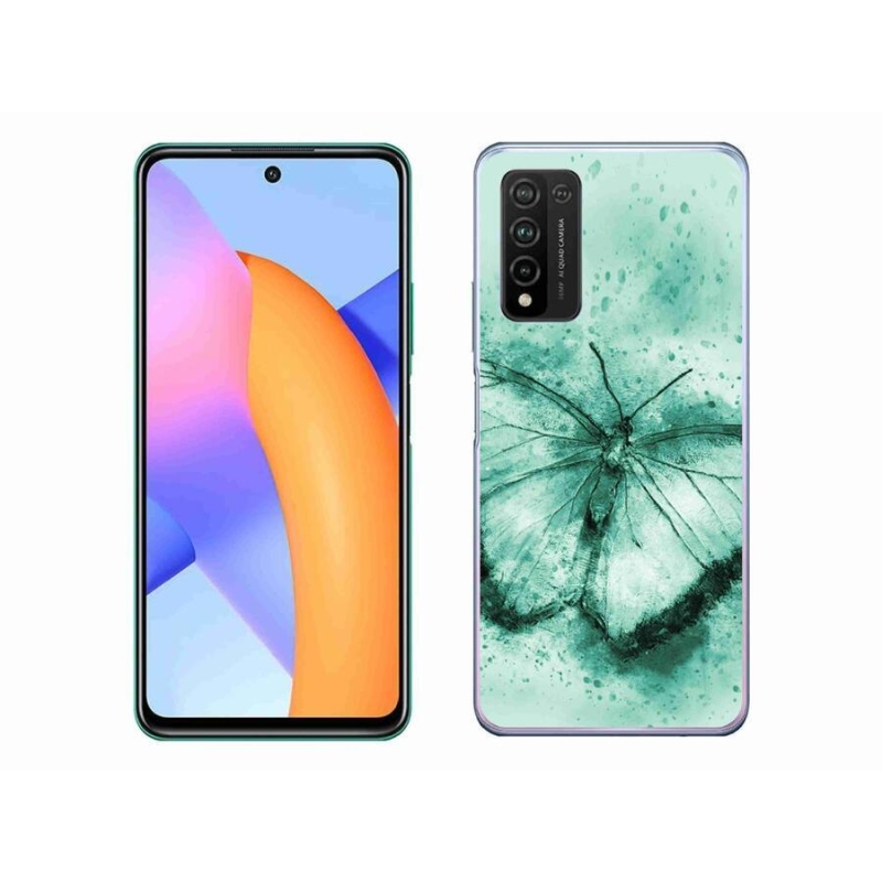 Gél tok mmCase a Honor 10X Lite készülékhez - zöld pillangó