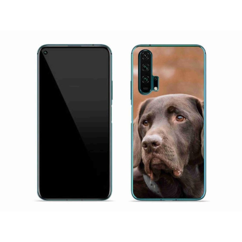 Gél tok mmCase a Honor 20 Pro készülékhez - barna labrador