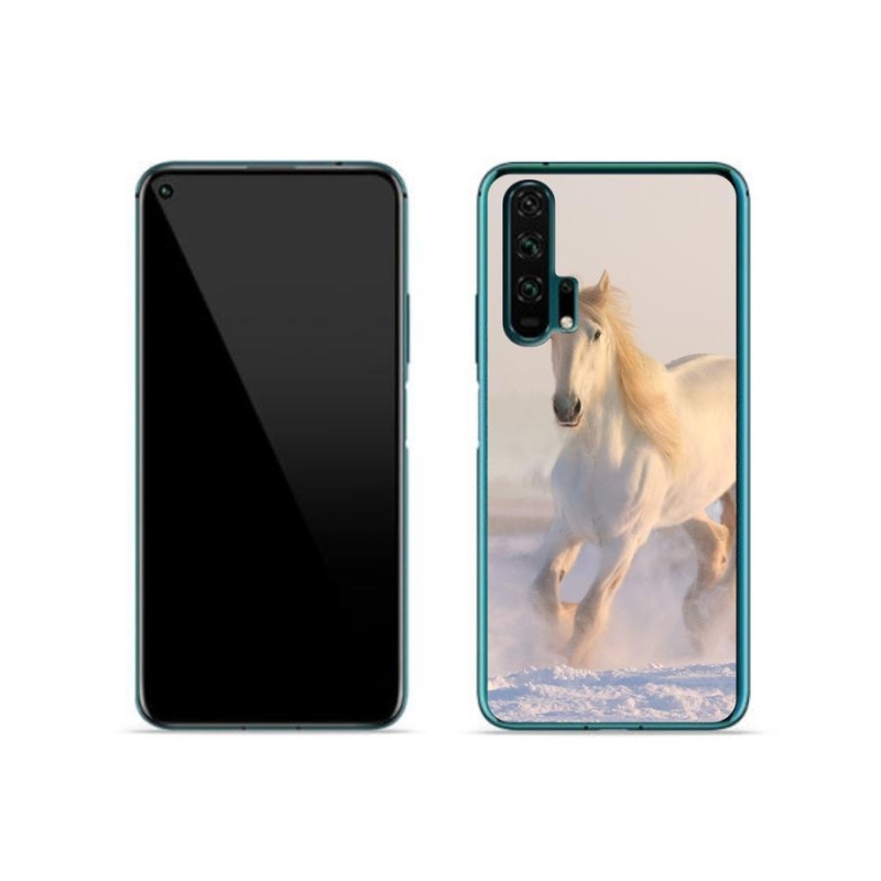 Gél tok mmCase a Honor 20 Pro számára - ló a hóban