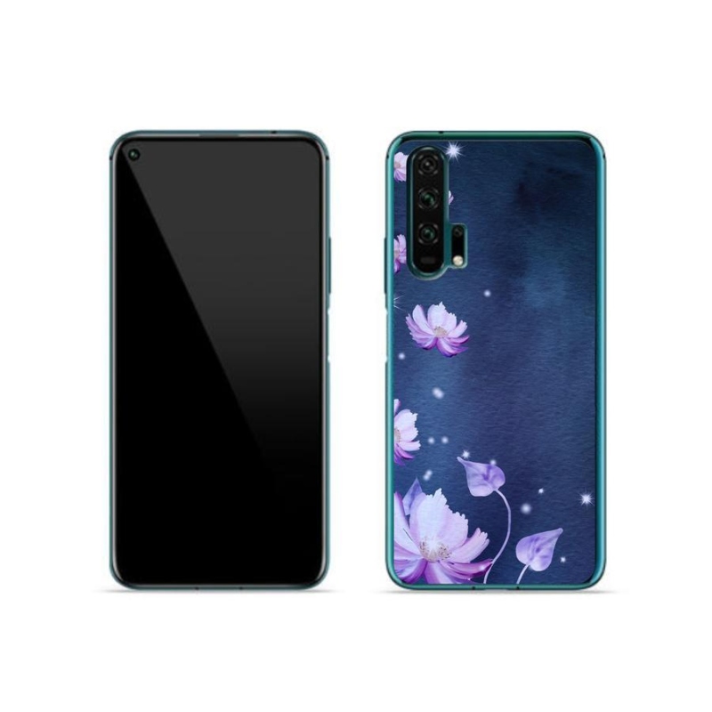 Gél tok mmCase a Honor 20 Pro számára - hulló virágok