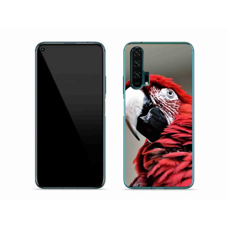 Gél tok mmCase a Honor 20 Pro-hoz - papagáj ara piros