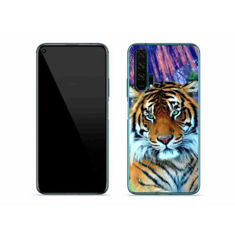 Gél tok mmCase a Honor 20 Pro számára - tigris