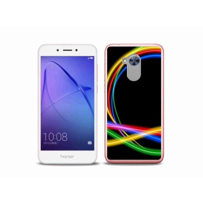 Gél tok mmCase a Honor 6A számára - neon körök