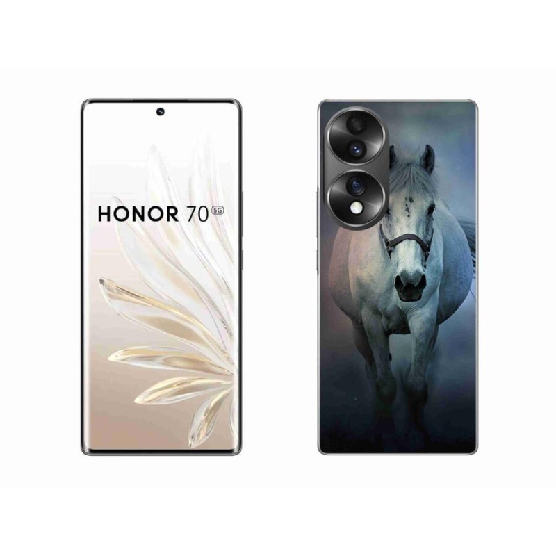 Gél tok mmCase a Honor 70-hez - futó fehér ló