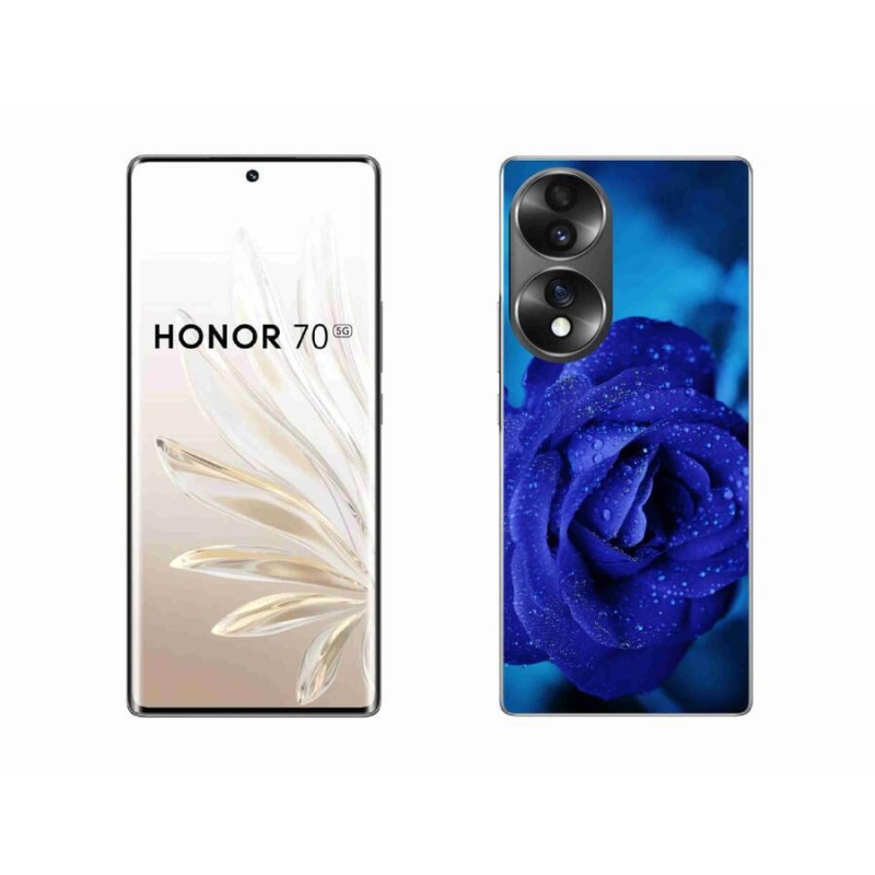 Gél tok mmCase for Honor 70 - kék rózsa