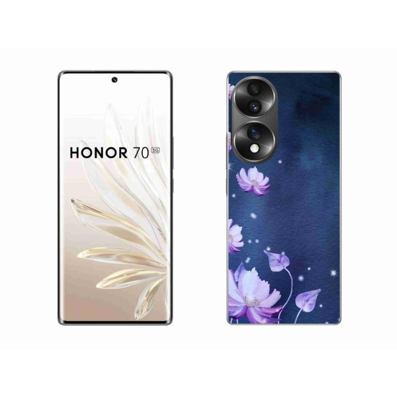 Gél tok mmCase a Honor 70 számára - hulló virágok